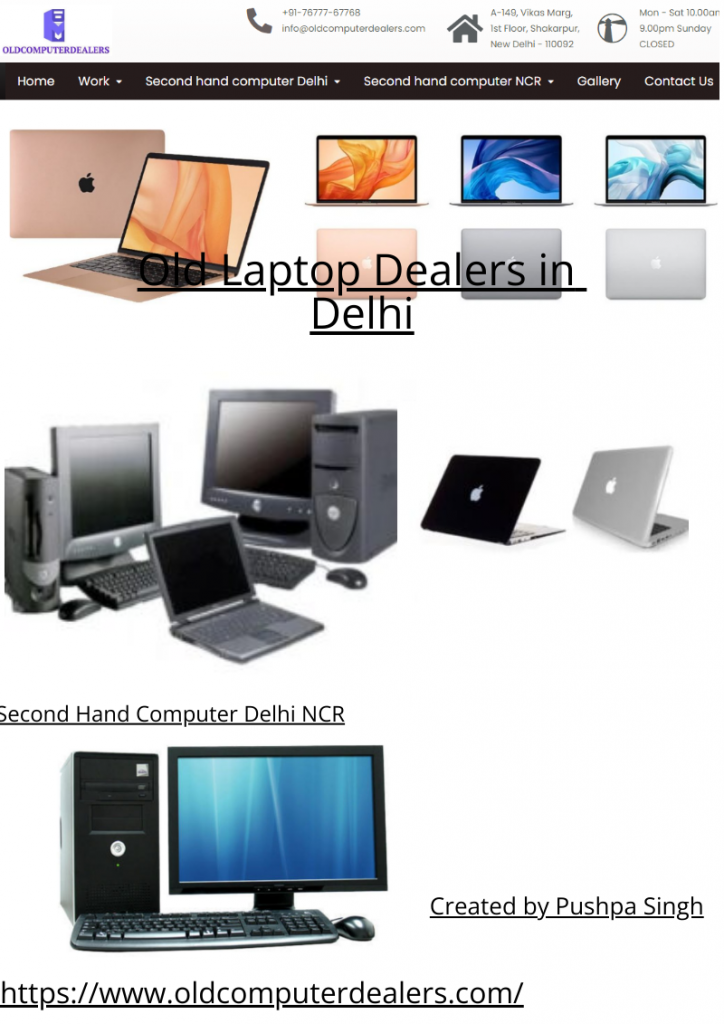 Buy Second Hand Computer Delhi NCR